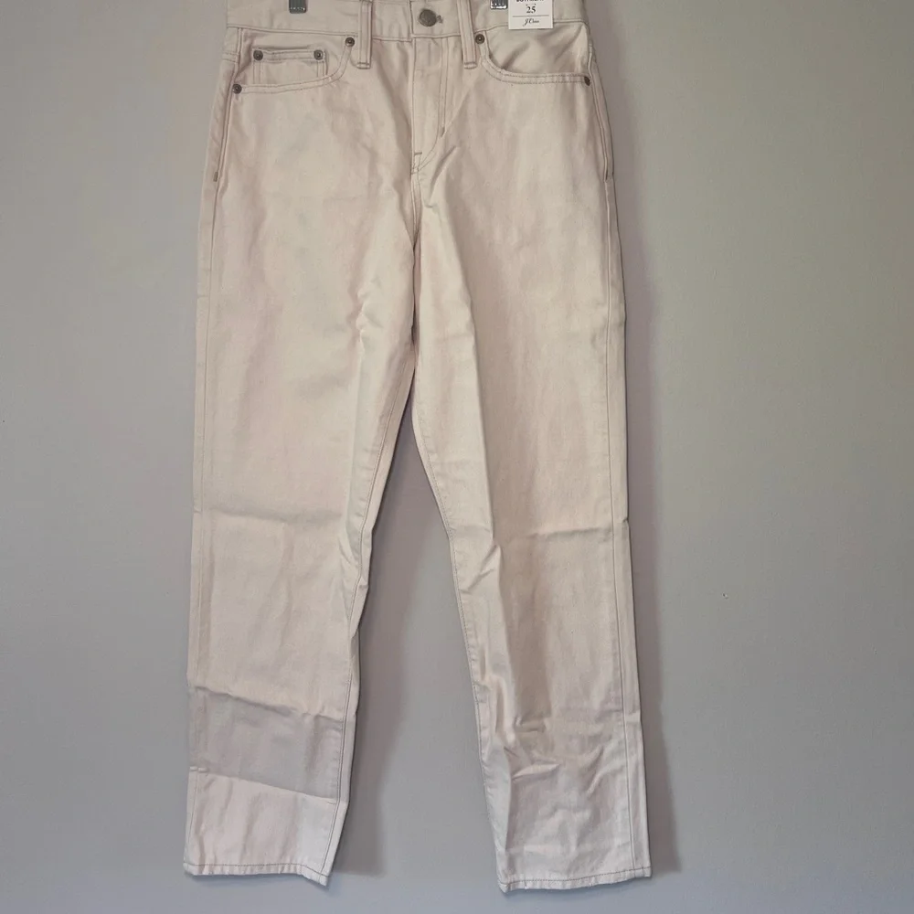 J.Crew‎ Slouchy boyfriend jean in ecru